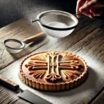 Tarta de Santiago sin gluten con azúcar glas y Cruz de Santiago